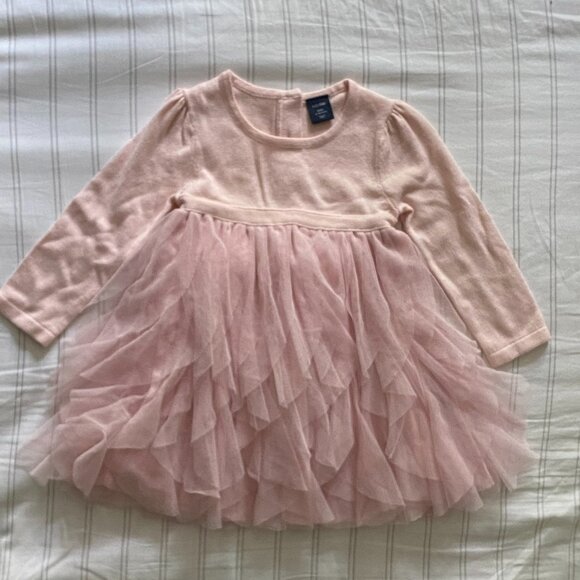 Baby Gap Pink Tulle Dress 12-18 Months - Picture 1 of 3
